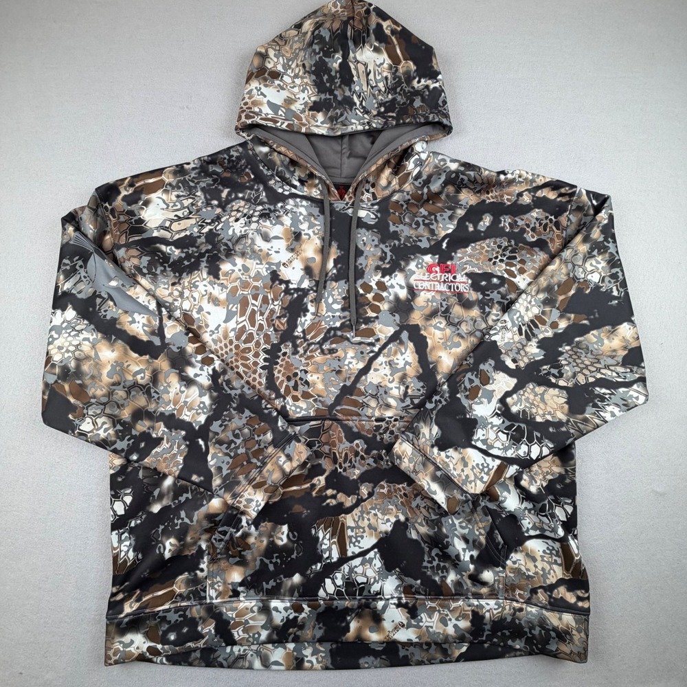 Kryptek Mens XXL Obskura Camo Hooded Pullover Hoodie Sweatshirt Hunting